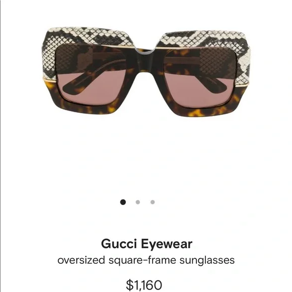 Gucci oversized square sunglasses!